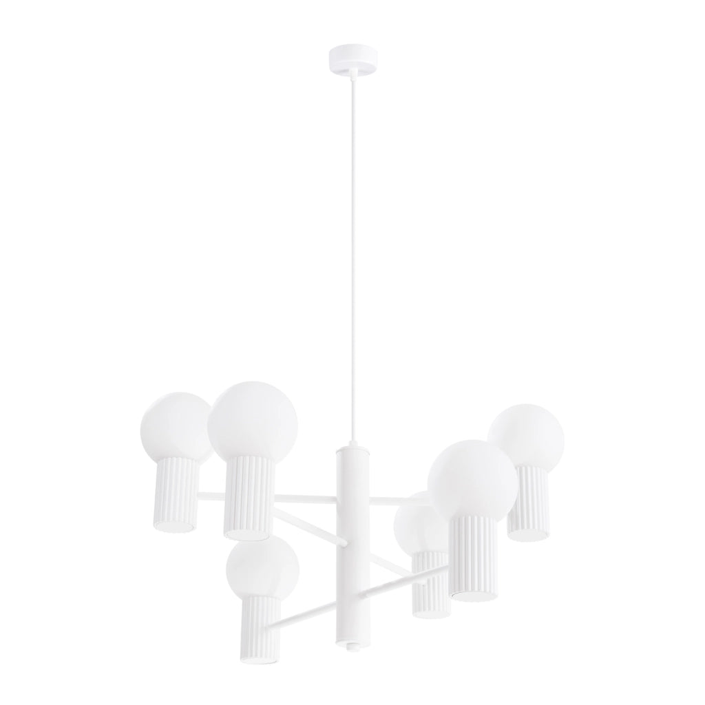 Lampadario HALO 6 bianco