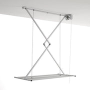 Droghetto pieghevole da soffitto - Grigio 120 - Costruzione in alluminio