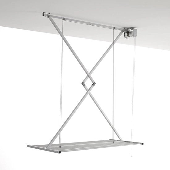 Droghetto pieghevole da soffitto - Grigio 120 - Costruzione in alluminio