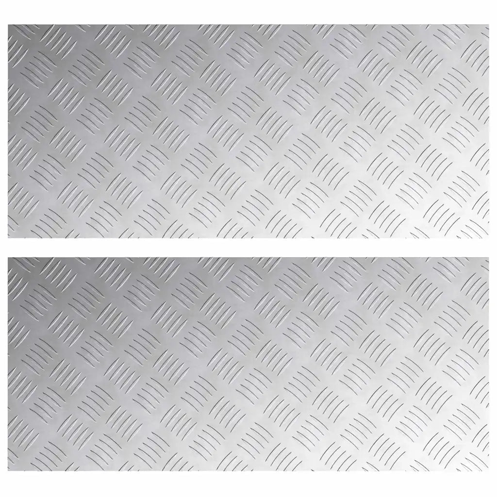 Gradini per Scale 2 pcs Argento 90 x 40 cm Alluminio 4104335