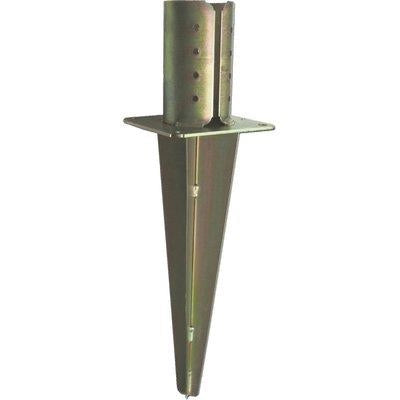 SUPPORTO GAZEBO TONDO A CONFICCARE 956  ZINCATO GIALLO S.MM 4,0 MM  80
