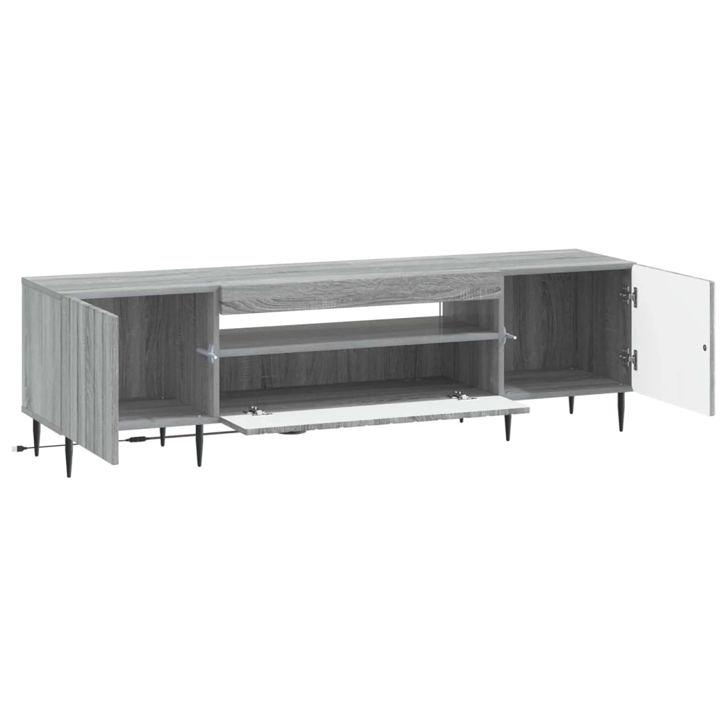 Mobile TV LED Sonoma grigio Legno ingegnerizzato 896471