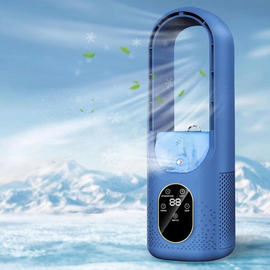 Mini ventilatore USB - con 6 velocità e 6 timer - mini raffreddatore - mini climatizzatore - per casa e ufficio