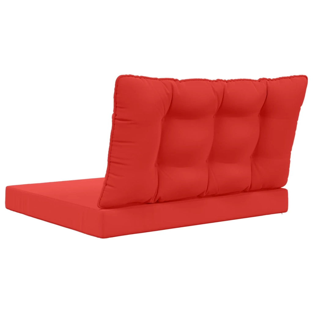 Cuscino per divano da esterno 2 pcs Rosso Poliestere 900903