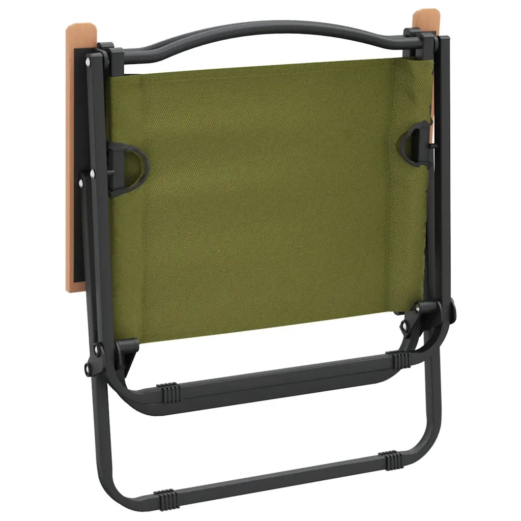 Sedie da Campeggio 2 pz | Sedie da Esterno Verdi 54x43x59 cm Tessuto Oxford
