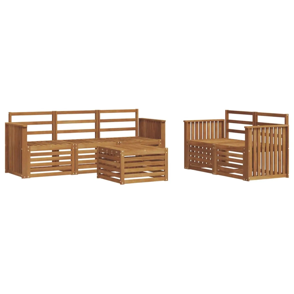 Set divani Legno di Acacia Massello 3374364