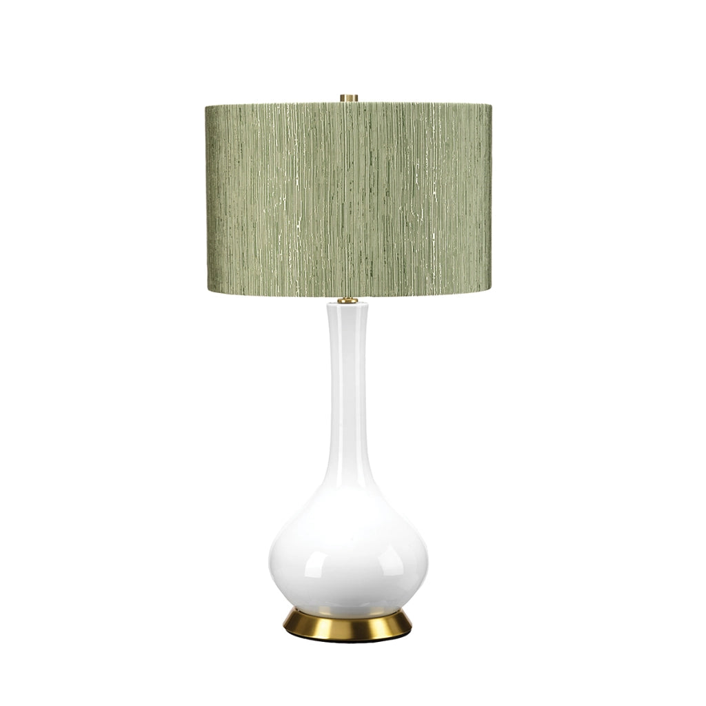 Lampada da tavolo Milo ceramica verde 69cm E27 Elstead