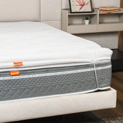 Topper Una Piazza e Mezza Memory Foam 120x200 - alto 5 cm, a portanza differenziata, sfoderabile | Correttore H5