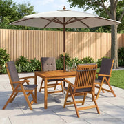 Set da pranzo da esterno con ombrellone 6 pz 4-Posti Antracite 3438548