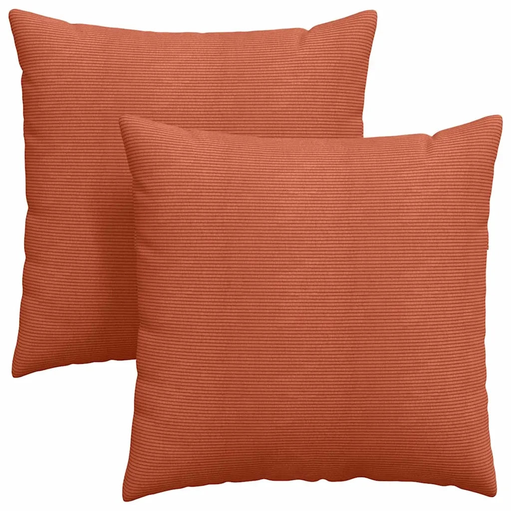 Cuscini da Divano 2 pz | Cuscini per sedie Rosso Arancio 80 x 80 cm