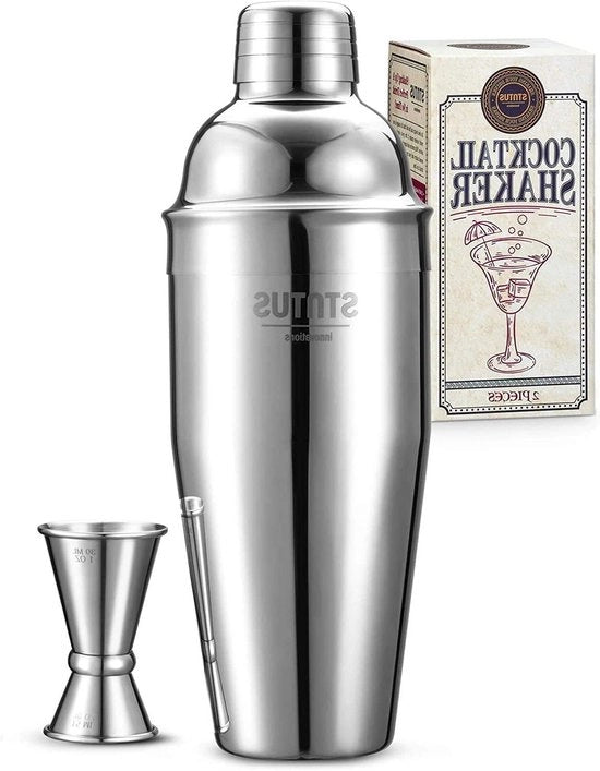 Shaker per cocktail - Accessori per bar - 2 pezzi - Acciaio inossidabile - 750 ml