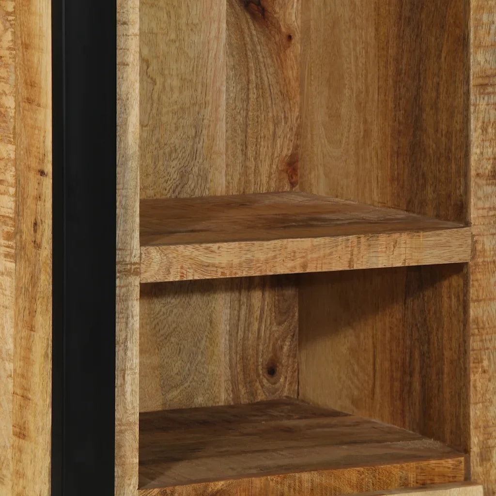 Mobiletto da Bagno 40x30x90 cm Legno Massello Mango Grezzo 4013609