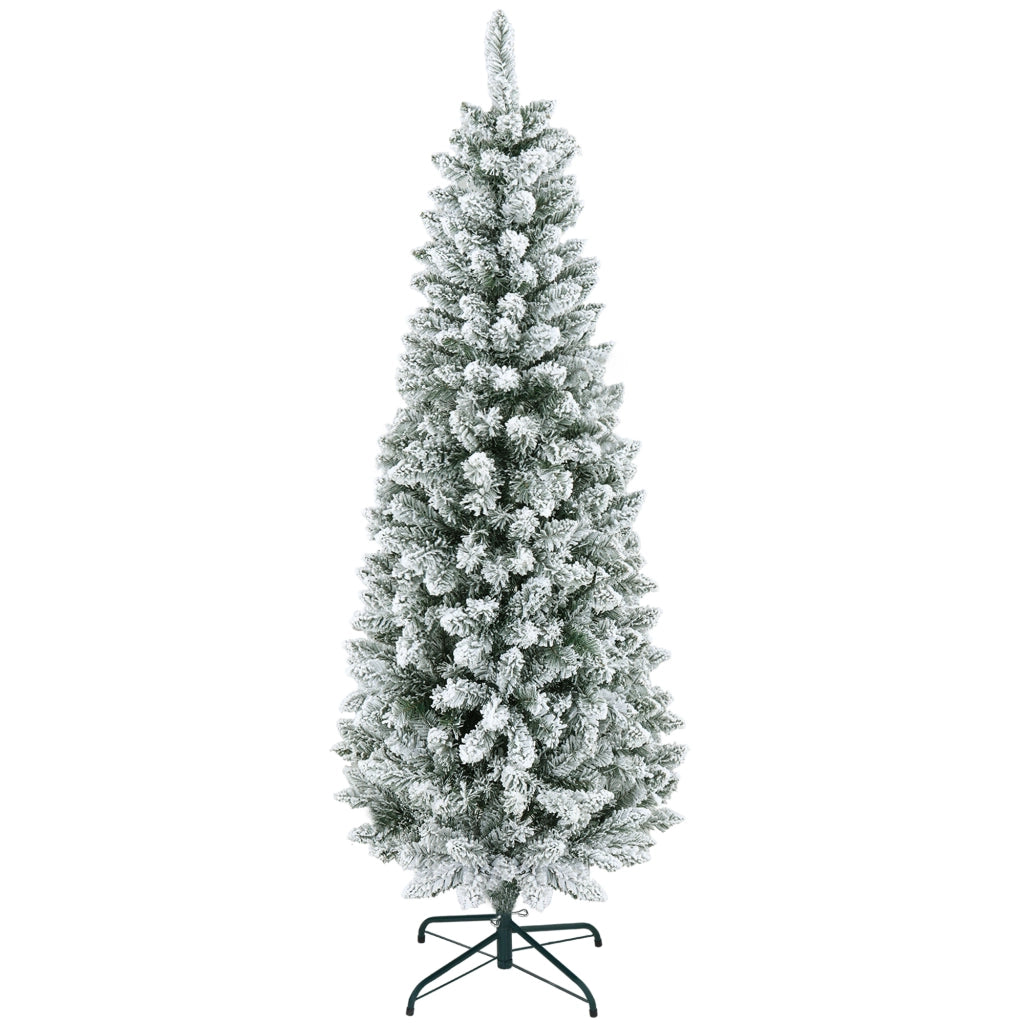 Albero di Natale Artificiale ¨C zephmum ¨C 183 cm Verde con Supporto in Metallo