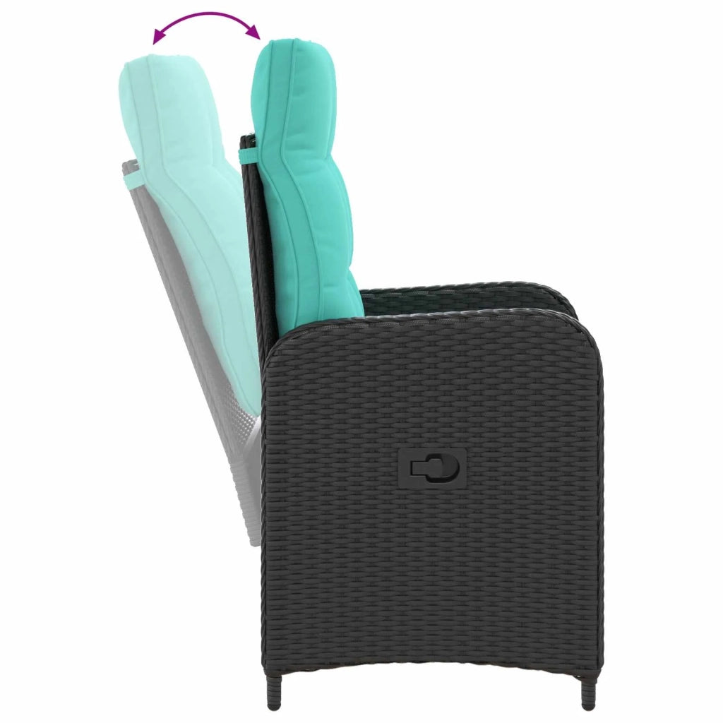 Set da pranzo per esterni 5 pcs polyrattan 3422405