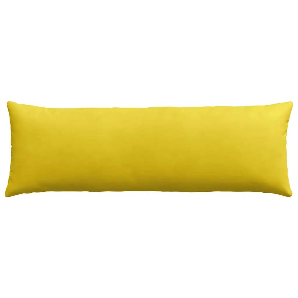 Cuscini da Divano 2 pz | Cuscini per sedie Giallo 120 x 40 cm Tessuto in Cords