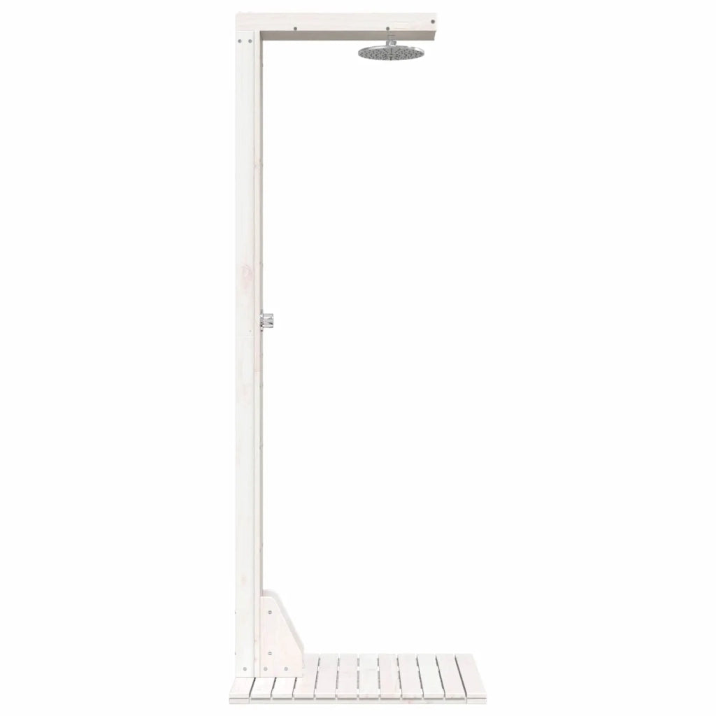 Doccia da esterno 210 cm Legno massello di pino e acciaio inox 886357
