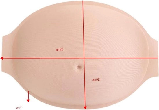 Pancia Artificiale Silicone Realistica - Pancia Luminosa Leggera per Recitazione Fotografia Cosplay