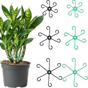 Supporti per piante - 6 pezzi, verde e nero