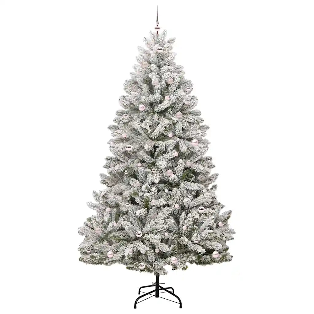 Albero di Natale artificiale con 300 LED Verde e Bianco 270 cm 3395777