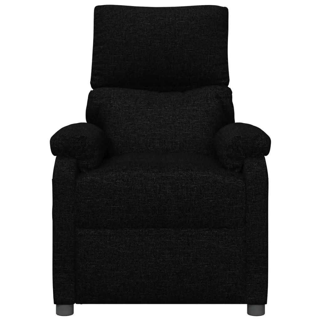 Poltrona Reclinabile in Tessuto Nero 342453