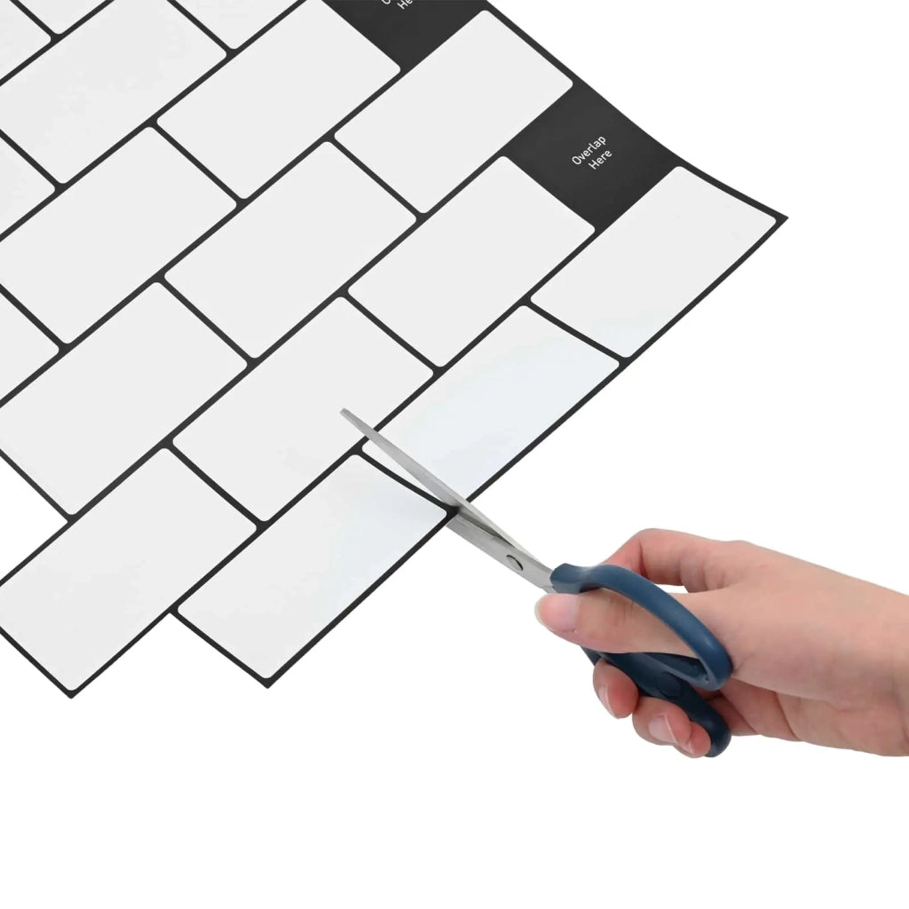 Piastrella subway 20 pcs Bianco e Nero 30 x 30 cm 42046124