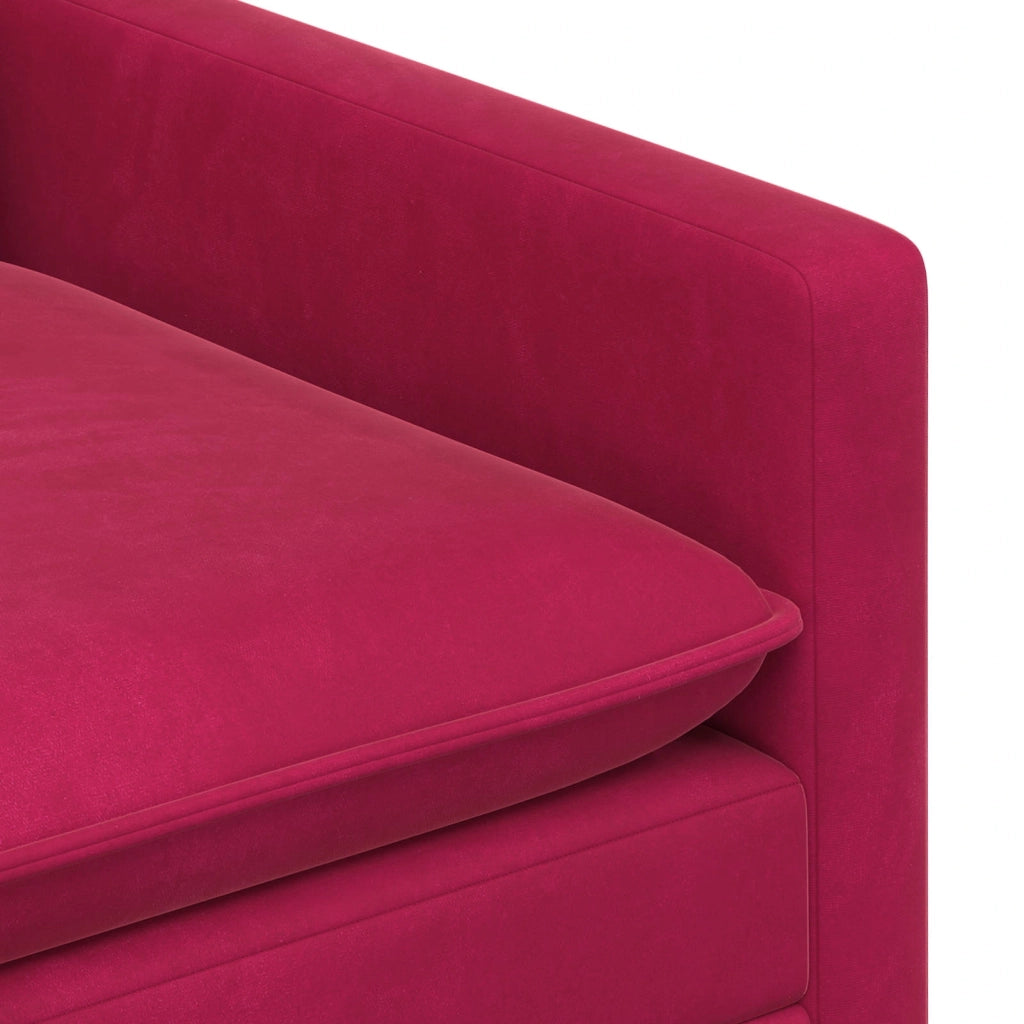 Set di divani 2 pcs Rosso Vino Velluto 3417149