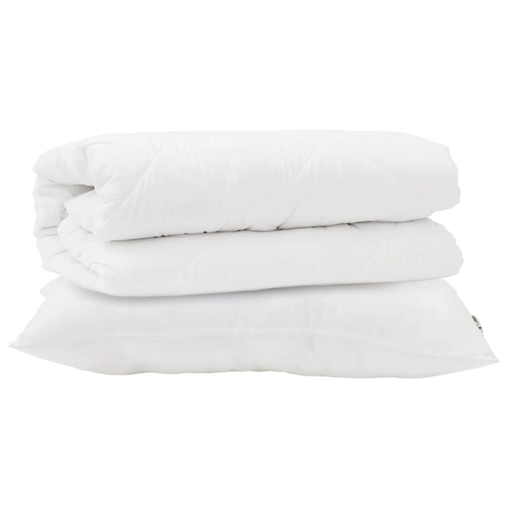 Set di Piumoni con cuscino 2 pcs Bianco Microfibra 3376762