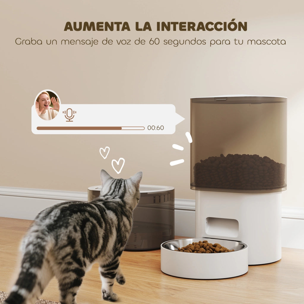 Dispensatore Cibo per Gatti e Cani 3L App ¨C zephmum ¨C LED