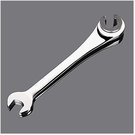 Chiave Professionale 10mm - Acciaio Cromo-Vanadio - Duraturo - Professionale - Alta Capacità di Resistenza - Liscia a Specchio - 72 Rapporti di Trasmissione - Chiave