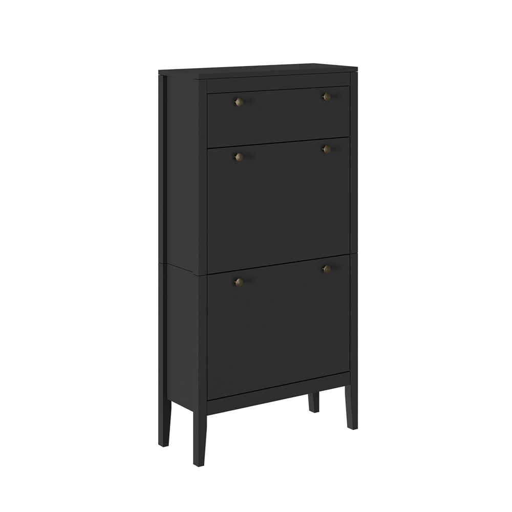 Vicco Armadio per le scarpe Nero 60 x 115 cm