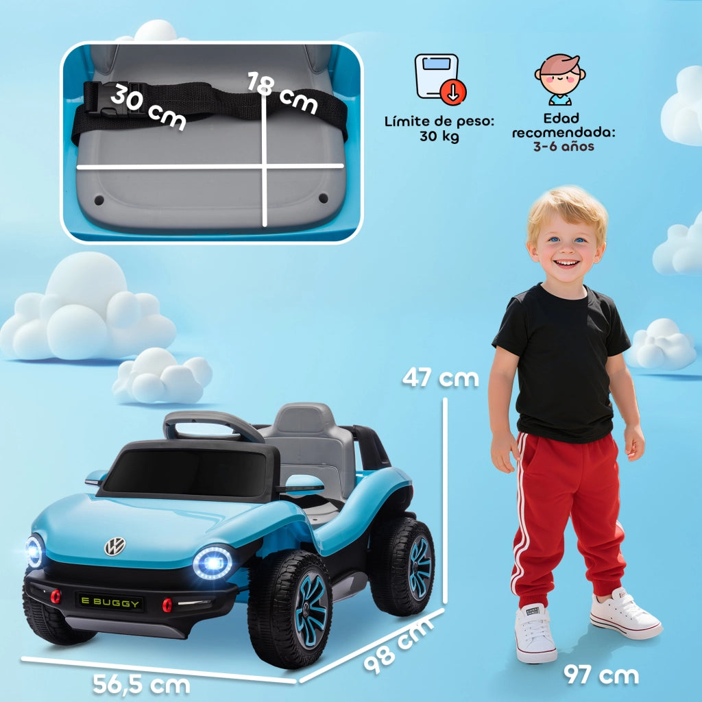 Auto Elettrica per Bambini Volkswagen E-Buggy ¨C Minimal ¨C 12V Blu