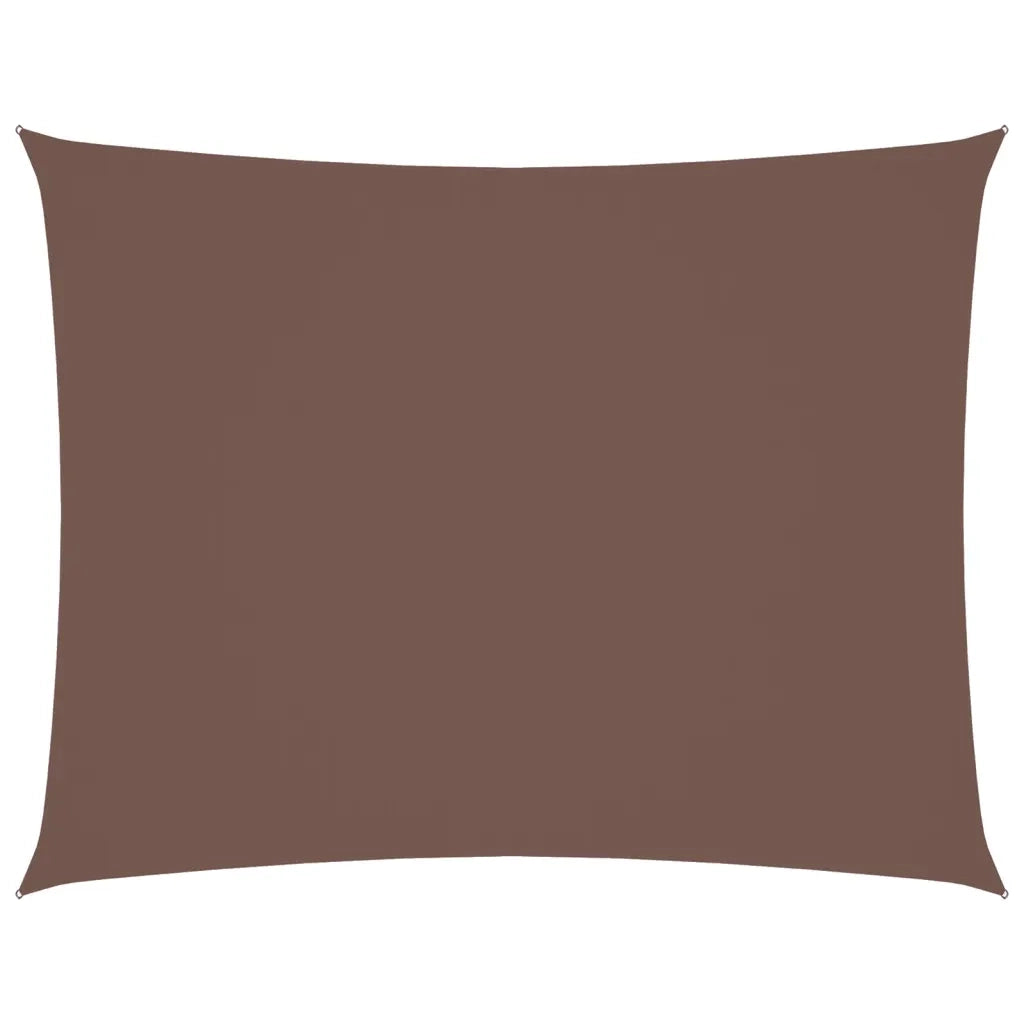 Parasole a Vela Oxford Rettangolare 2x3,5 m Marrone 135806