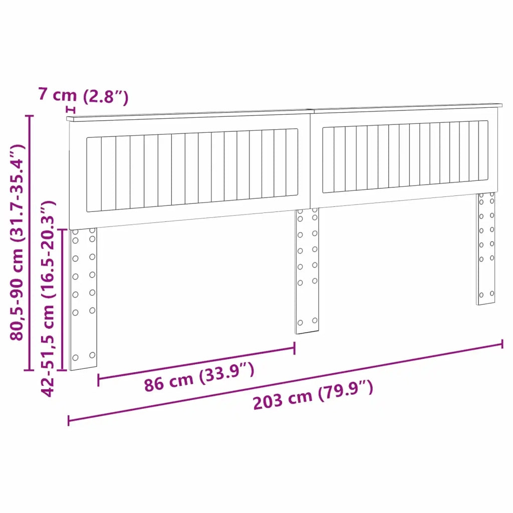 Testiera | Testata Rovere Nero Legno multistrato