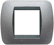 Bticino living Int. - Placca 2 posti grafite titanio - L4802GFT