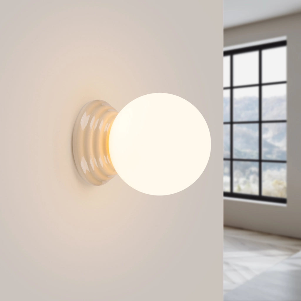 Lampada a parete ZORI beige IP44