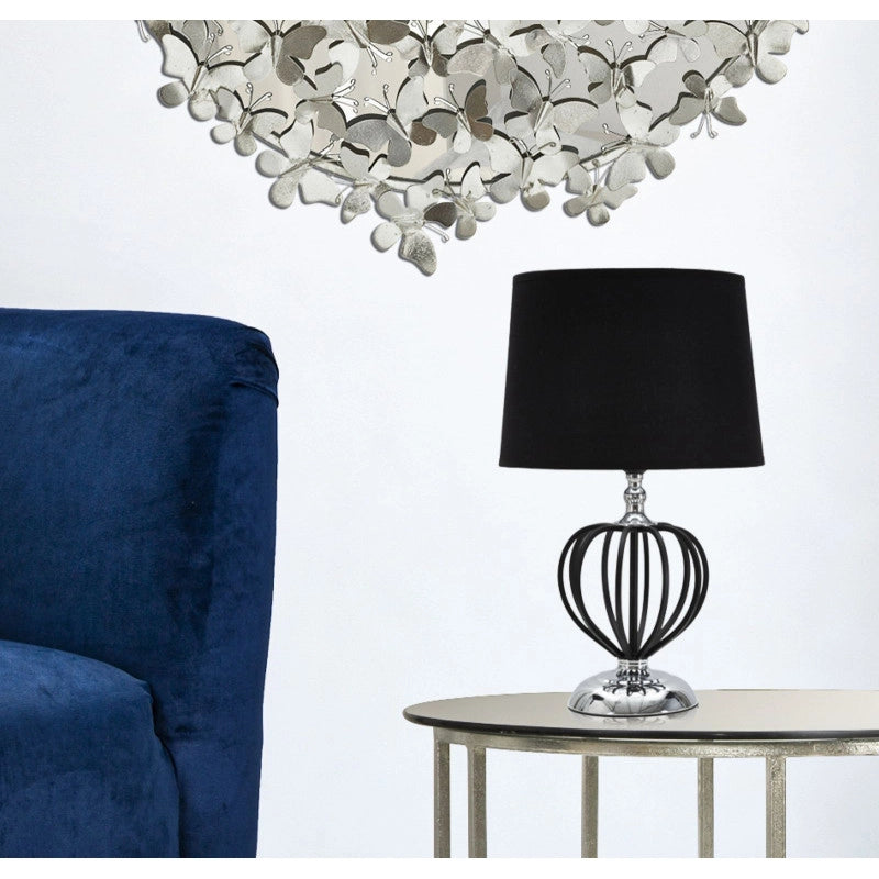 Lampadelle A Da Tavolo Darky Silver cm ø28x44,5