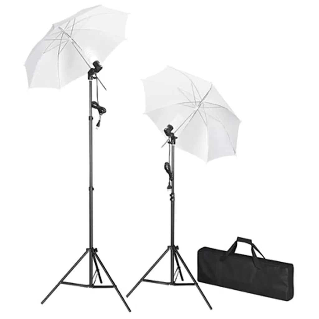 Set Studio Fotografico Fondale Nero 600x300 cm e Luci 160179