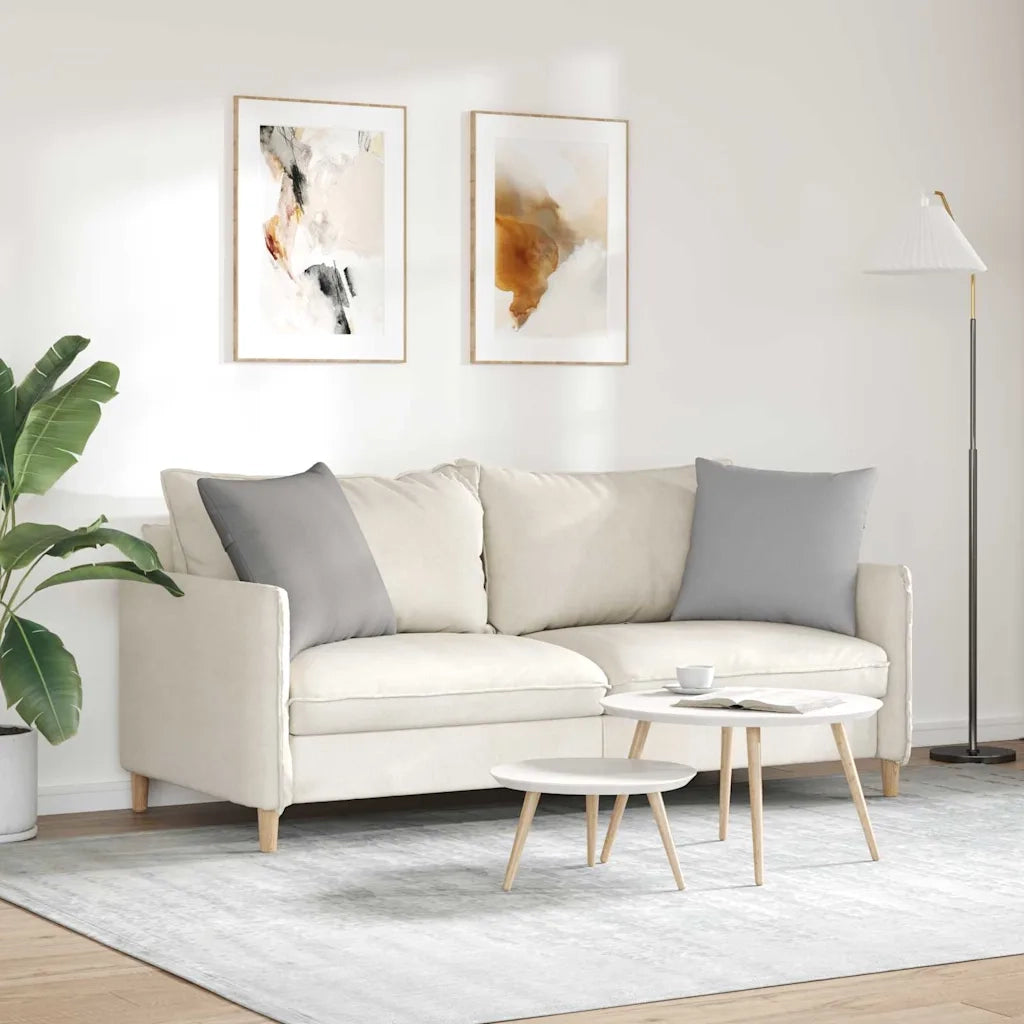 Cuscini da Divano 2 pcs Grigio Nuvola 50 x 50 cm Tessuto 42013967