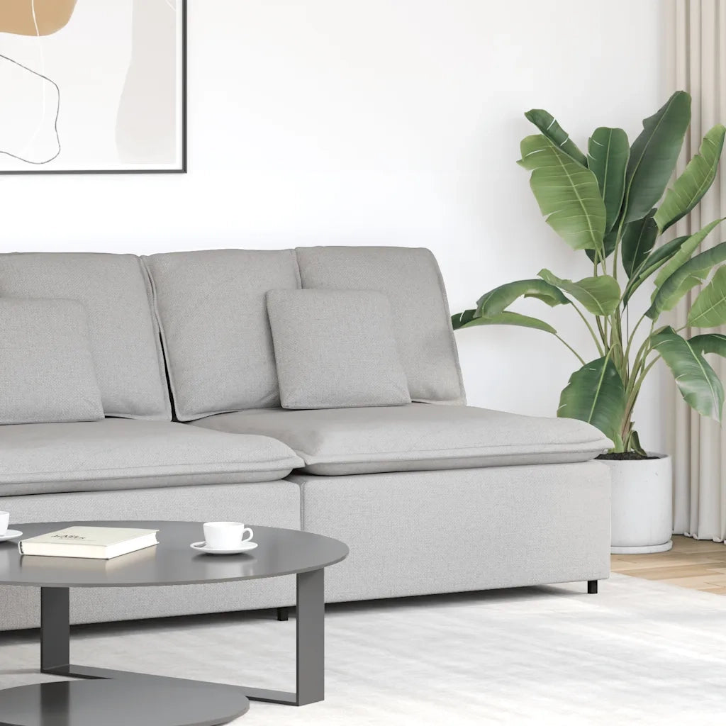 Modulo Angolare Divano Modulare con Cuscini Grigio Nuvola 100cm 4104456