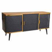 Credenza in metallo e legno con 3 porte 118x38x58,5