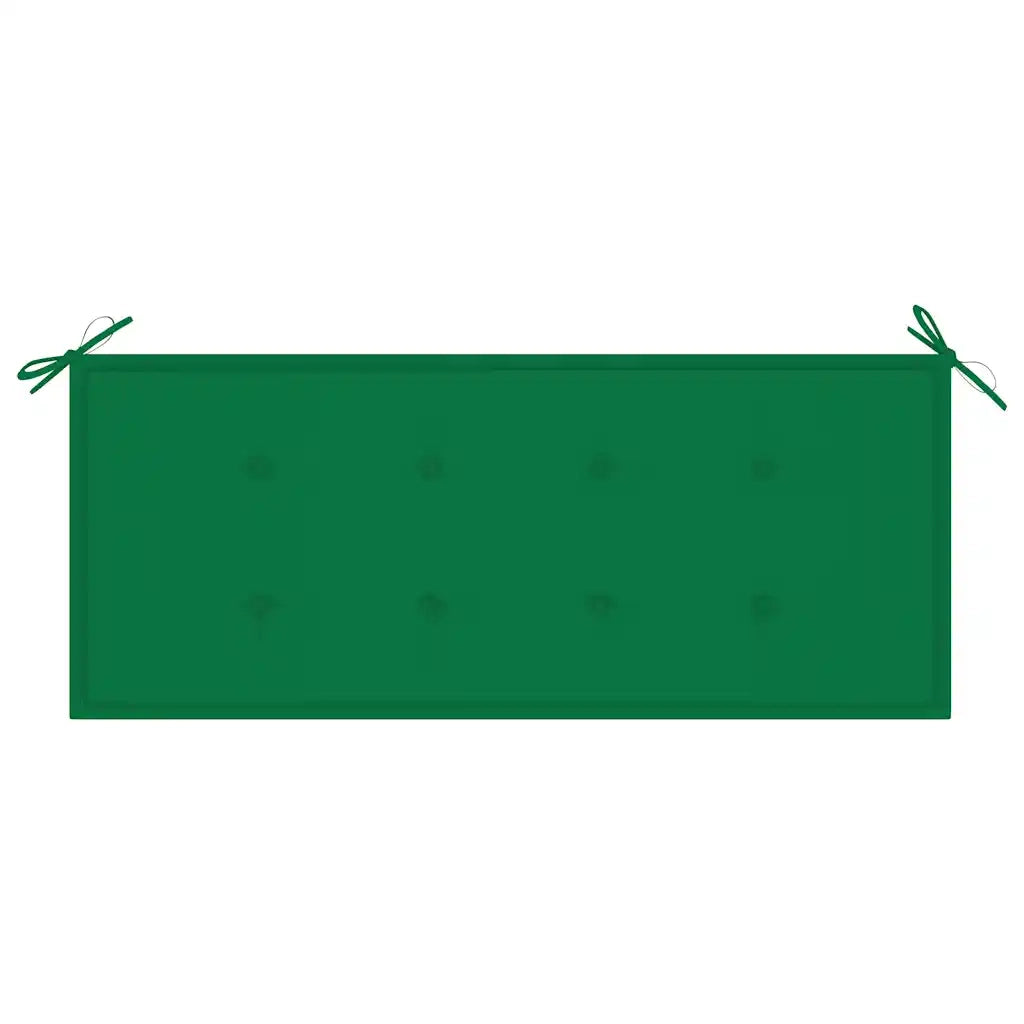 Panchina da Giardino 2 Posti e Cuscino 120cm Massello Eucalipto 3060974