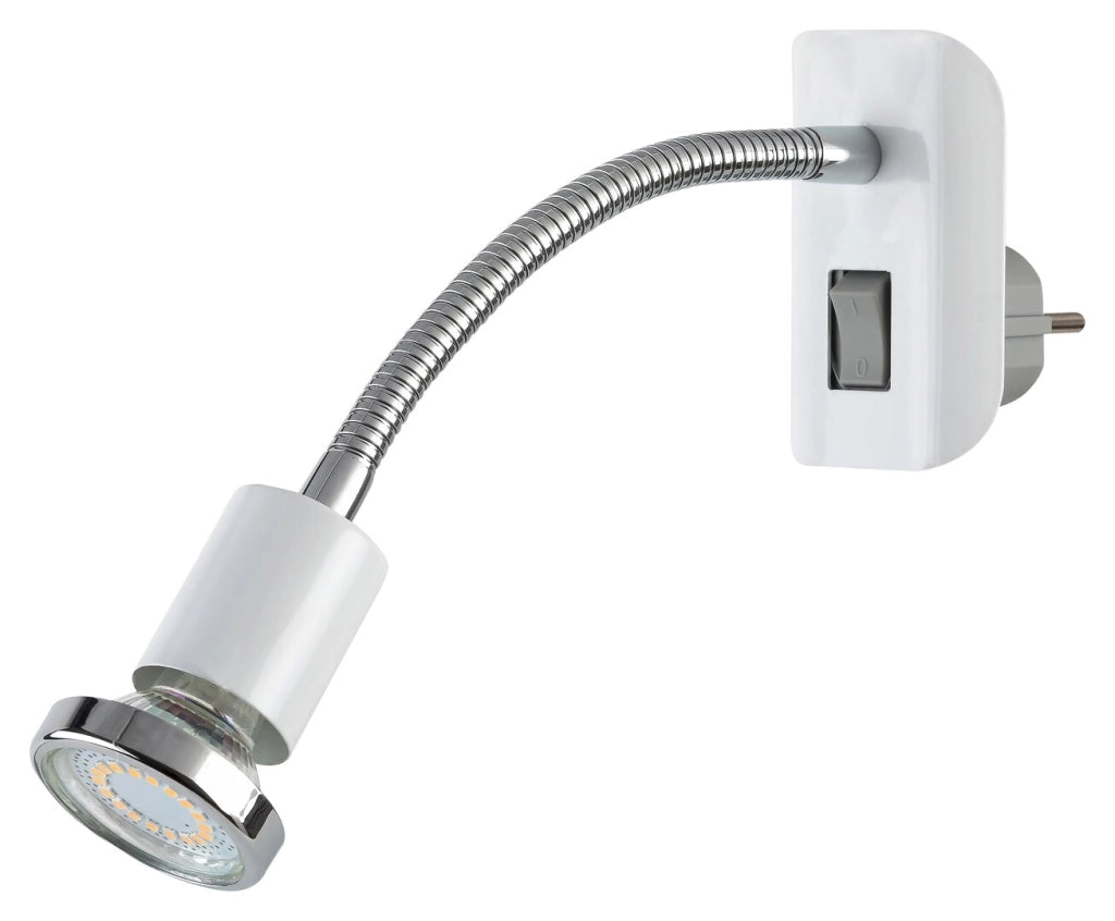 Applique Rabalux Dobra bianca metallo con spina GU10 35W