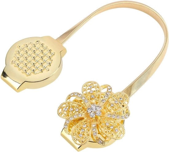Clip per tenda con magneti in cristallo dorato 

Modello: 
Specifica tecnica: 
Codice prodotto: