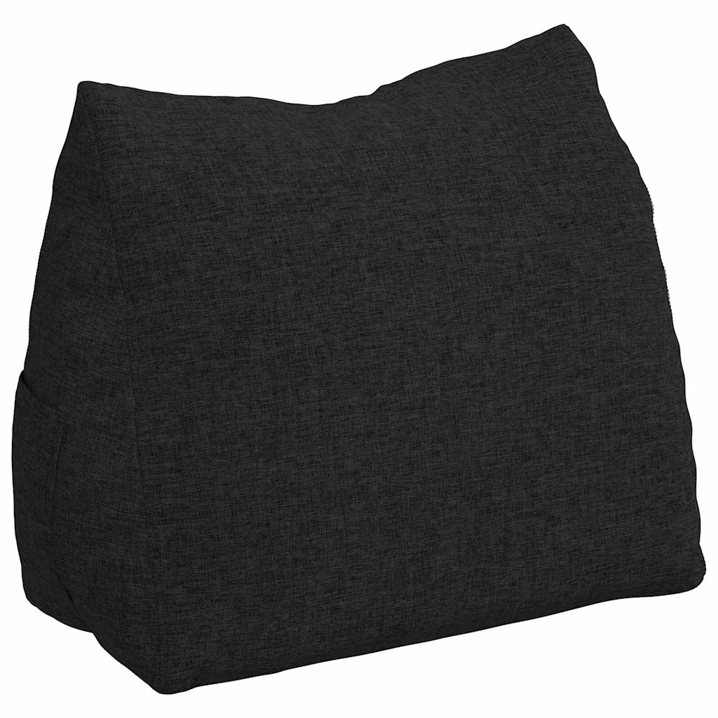 Cuscino per Schiena | Cuscino dorsale Nero 45 x 20 x 35 cm Tessuto