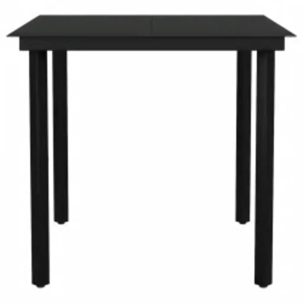 Set da Pranzo da Giardino 5pz con Cuscini Polyrattan Vetro 3334605