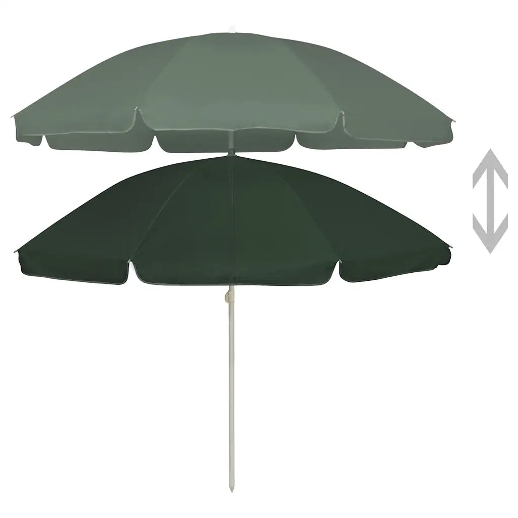 Ombrello | Parasolne da Spiaggia Verde 240 cm
