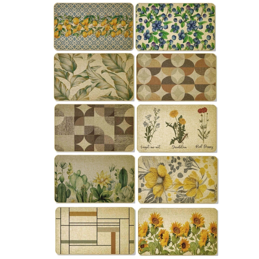 1 Pezzo Tappeto Casa in Lino Artificiale 53 x 180 cm Vari Decori