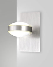 Lampada da Parete Mill in Metallo e Metacrilato, Finitura Nichel Satinato, LED Integrato 16W, Luce Calda 3000K, 1510 lm, IP20, Codice 3253-21-178