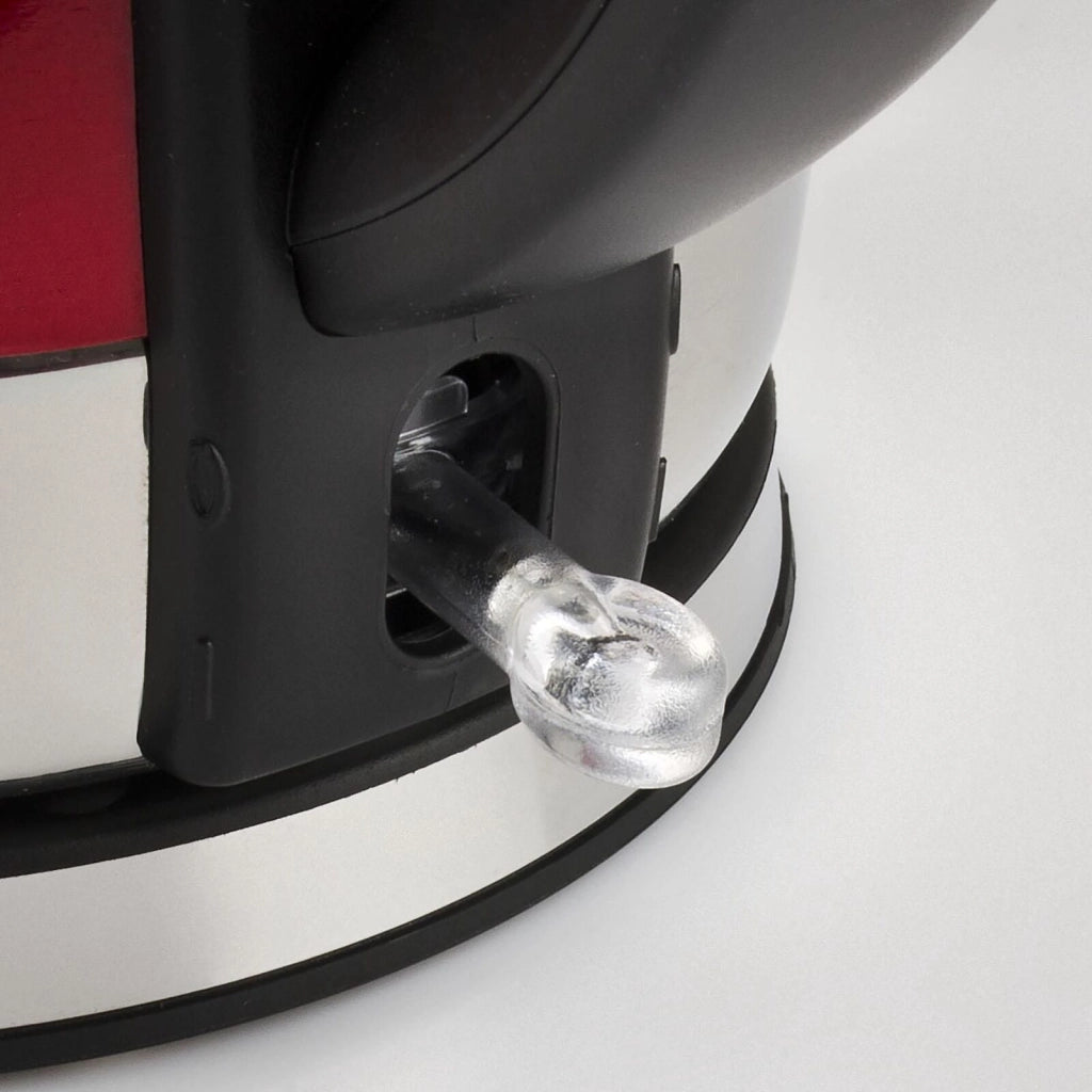 Girmi BL3202 Bollitore Elettrico Cordless 1.2 L 1630 W Corpo in Metallo Base Rotante 360° colore Rosso