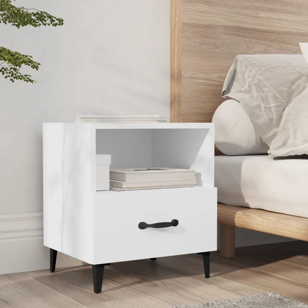 Comodino Bianco in Legno Multistrato 812024